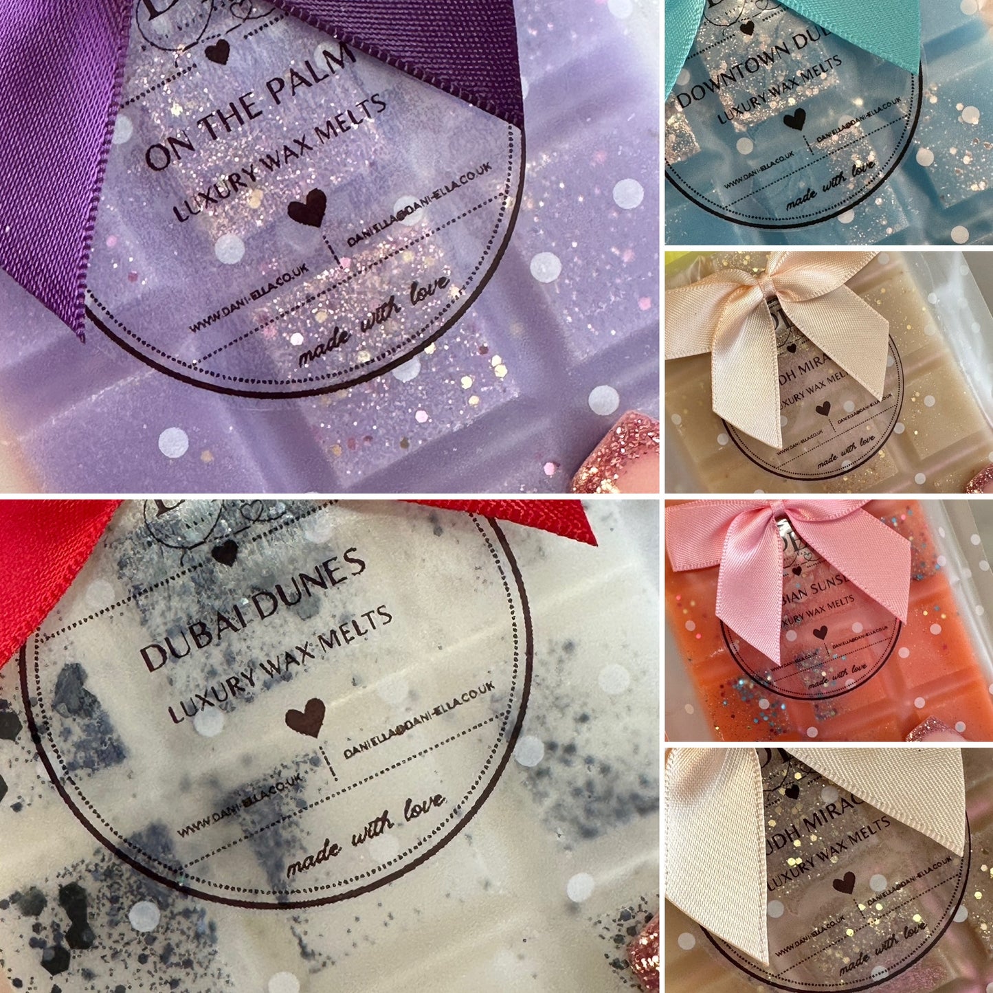 Square Snap Bar Wax Melts - New Dubai Scents Collection