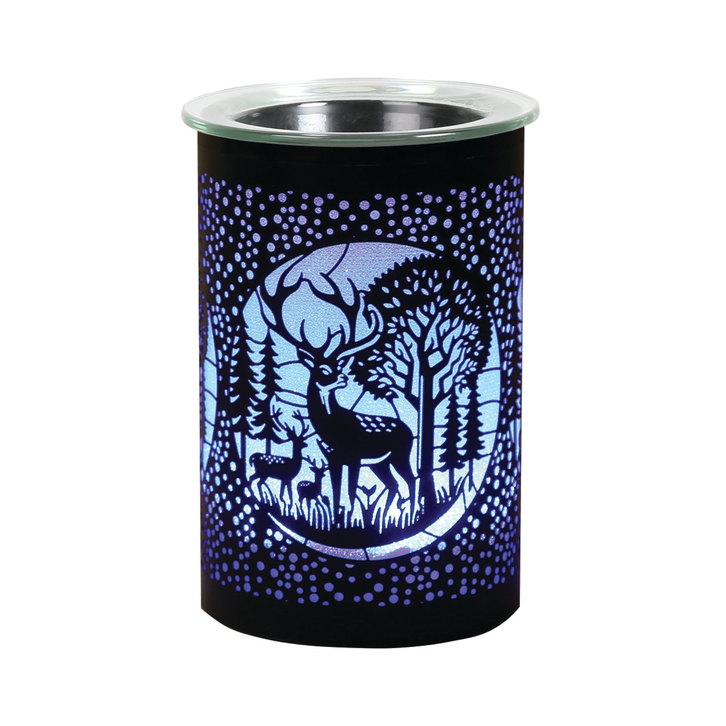 LED Deer/Stag Oil Burner / Wax Melter - Black