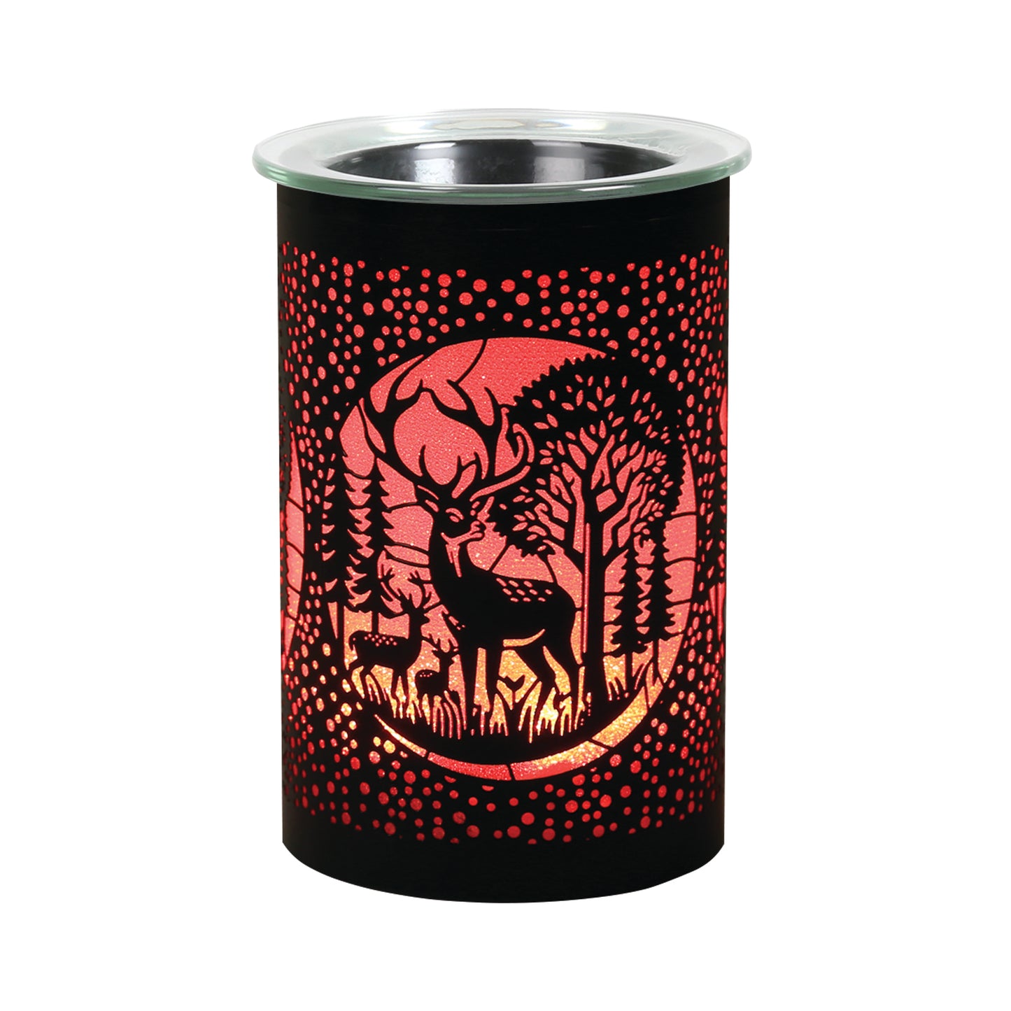 LED Deer/Stag Oil Burner / Wax Melter - Black