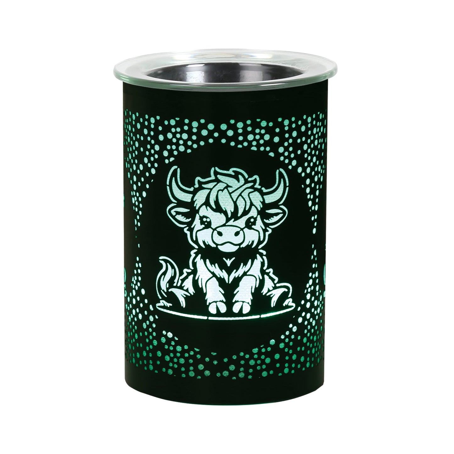 LED Highland Cow Oil Burner / Wax Melter - Black