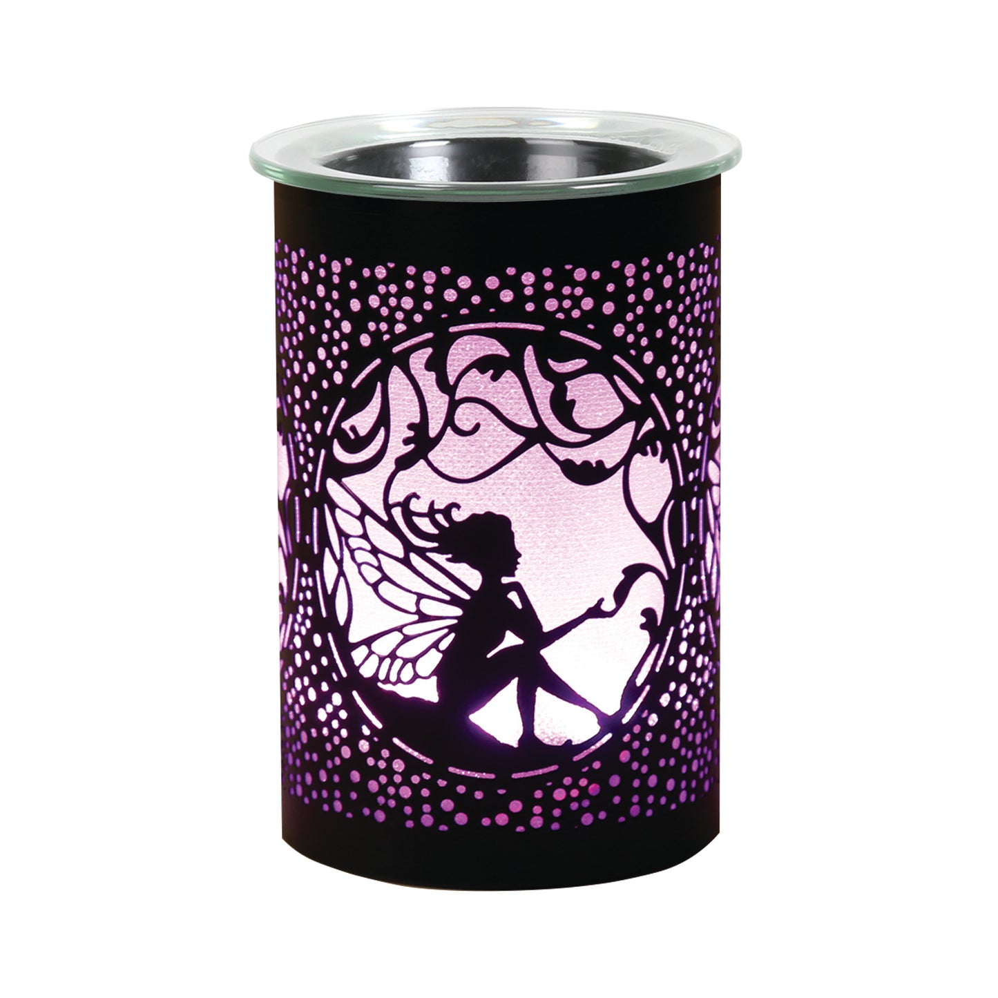 LED Sitting Fairy Oil Burner / Wax Melter - Black