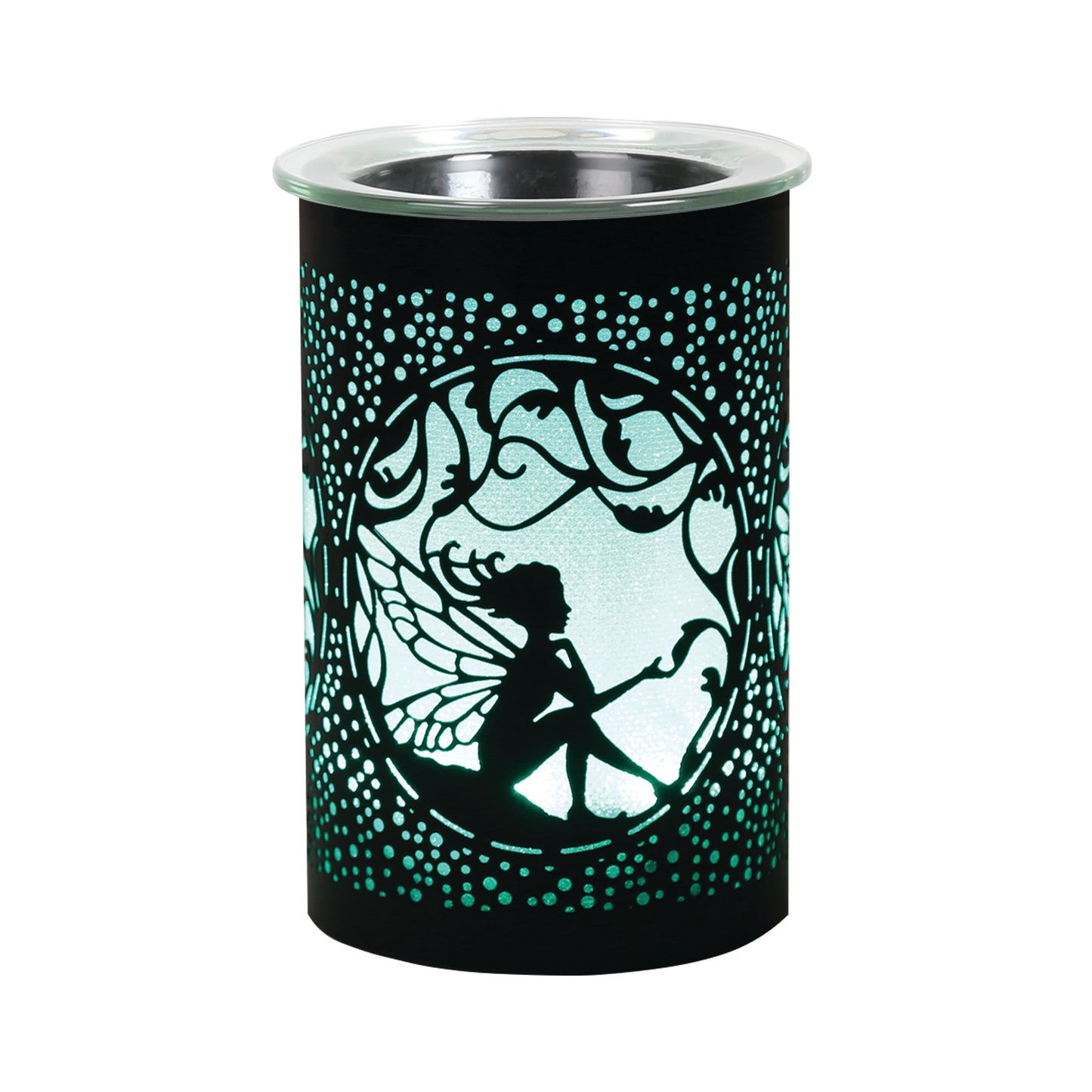LED Sitting Fairy Oil Burner / Wax Melter - Black