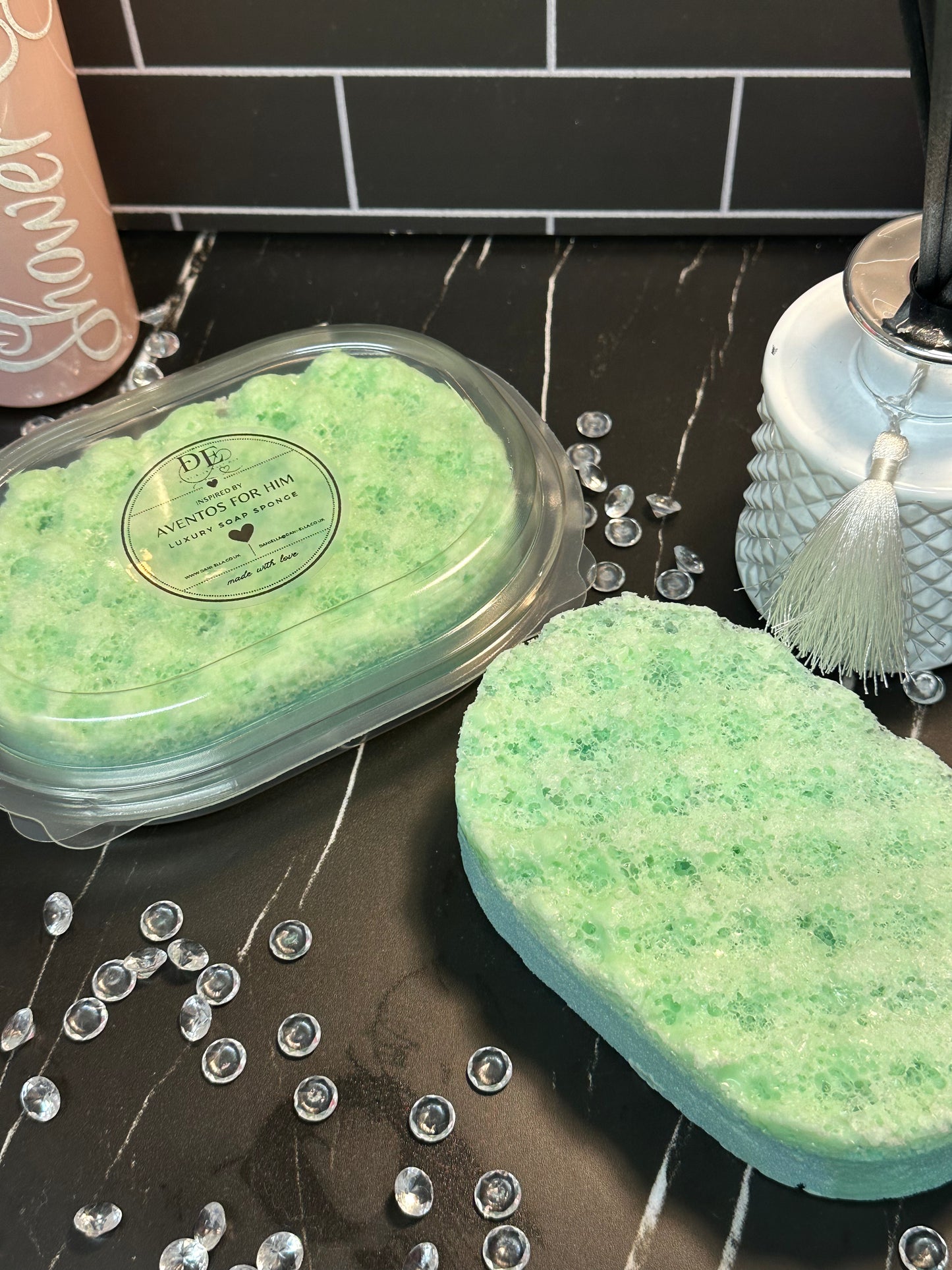 BATH & Body Exfoliating Smooth Luxury Soap Sponge - Inspired by Aventos for Him
