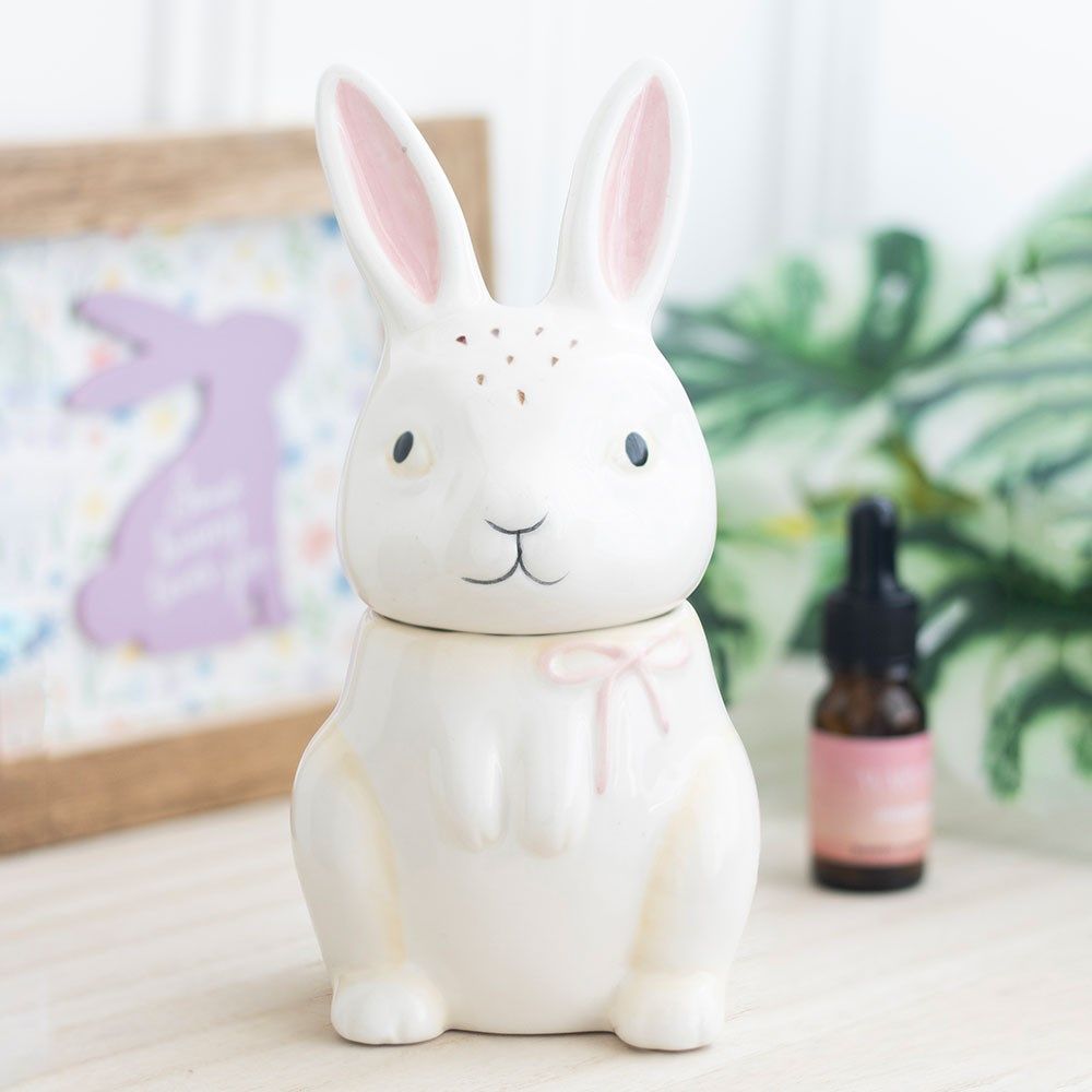Tall Ceramic Bunny Burner/Wax Melter