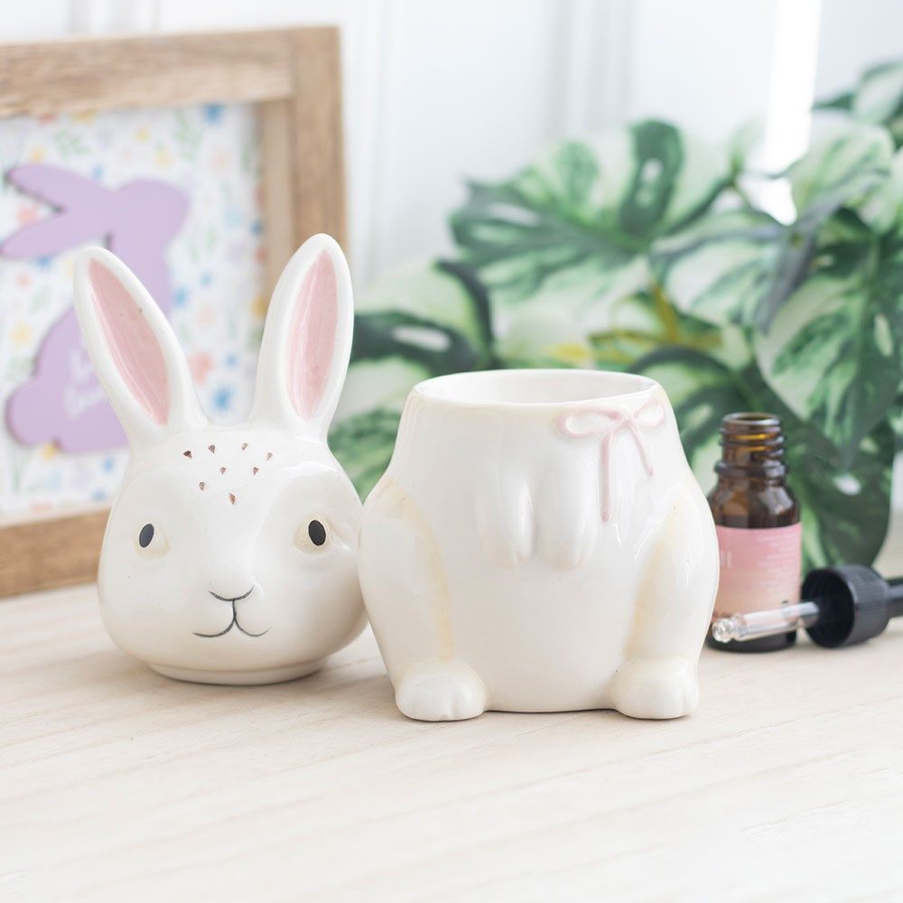Tall Ceramic Bunny Burner/Wax Melter