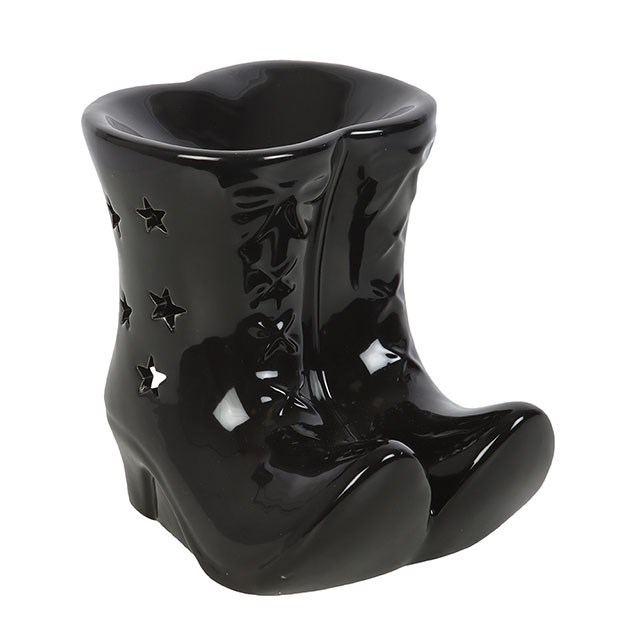 Halloween / Autumn - Black Witch Boots Oil Burner / Wax Melter