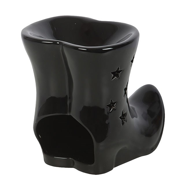 Halloween / Autumn - Black Witch Boots Oil Burner / Wax Melter