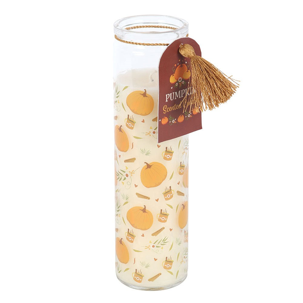 Halloween Autumn Days Pumpkin Tube Candle - Autumn Days Pumpkin