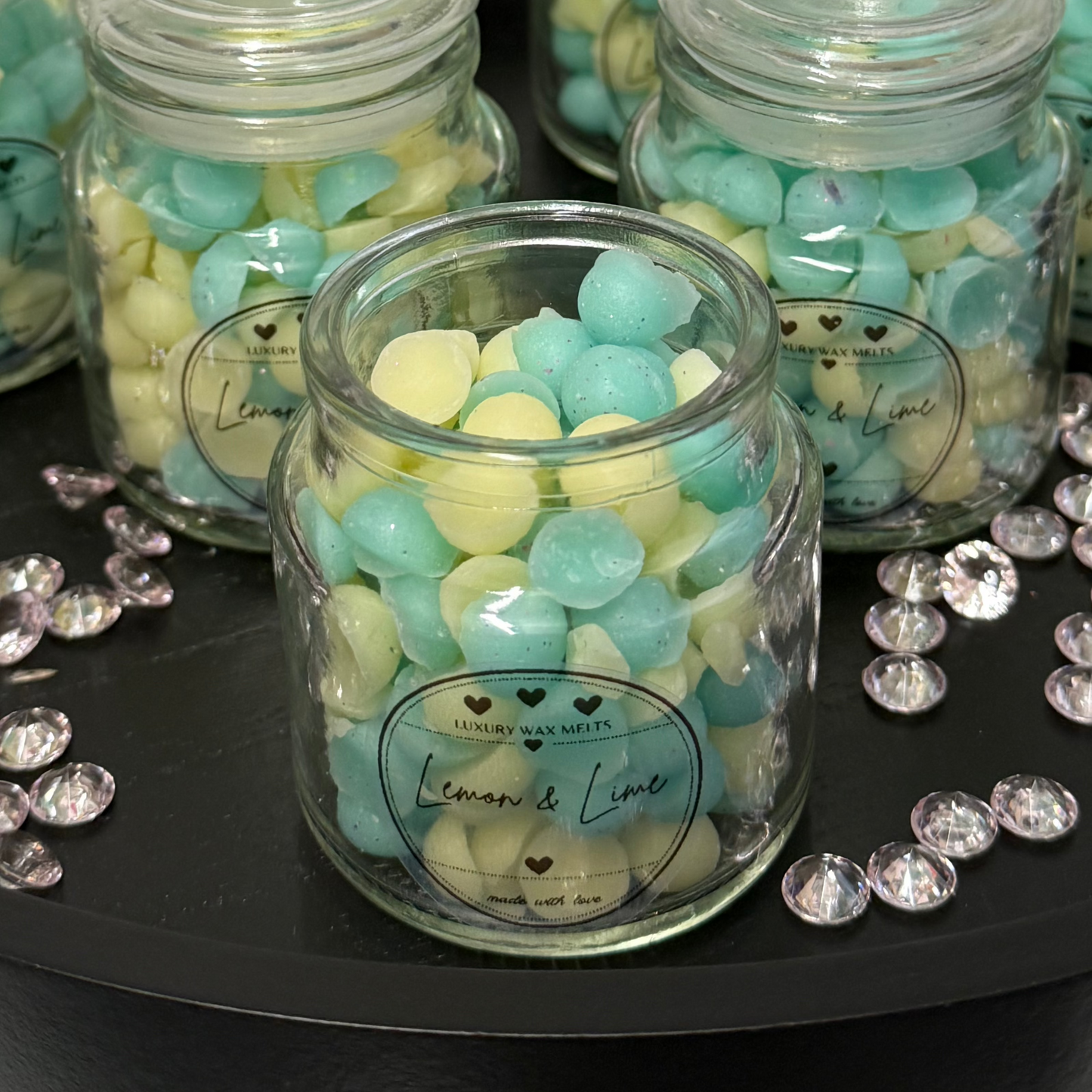 Glass Jar Mini Beads Luxury Wax Melts