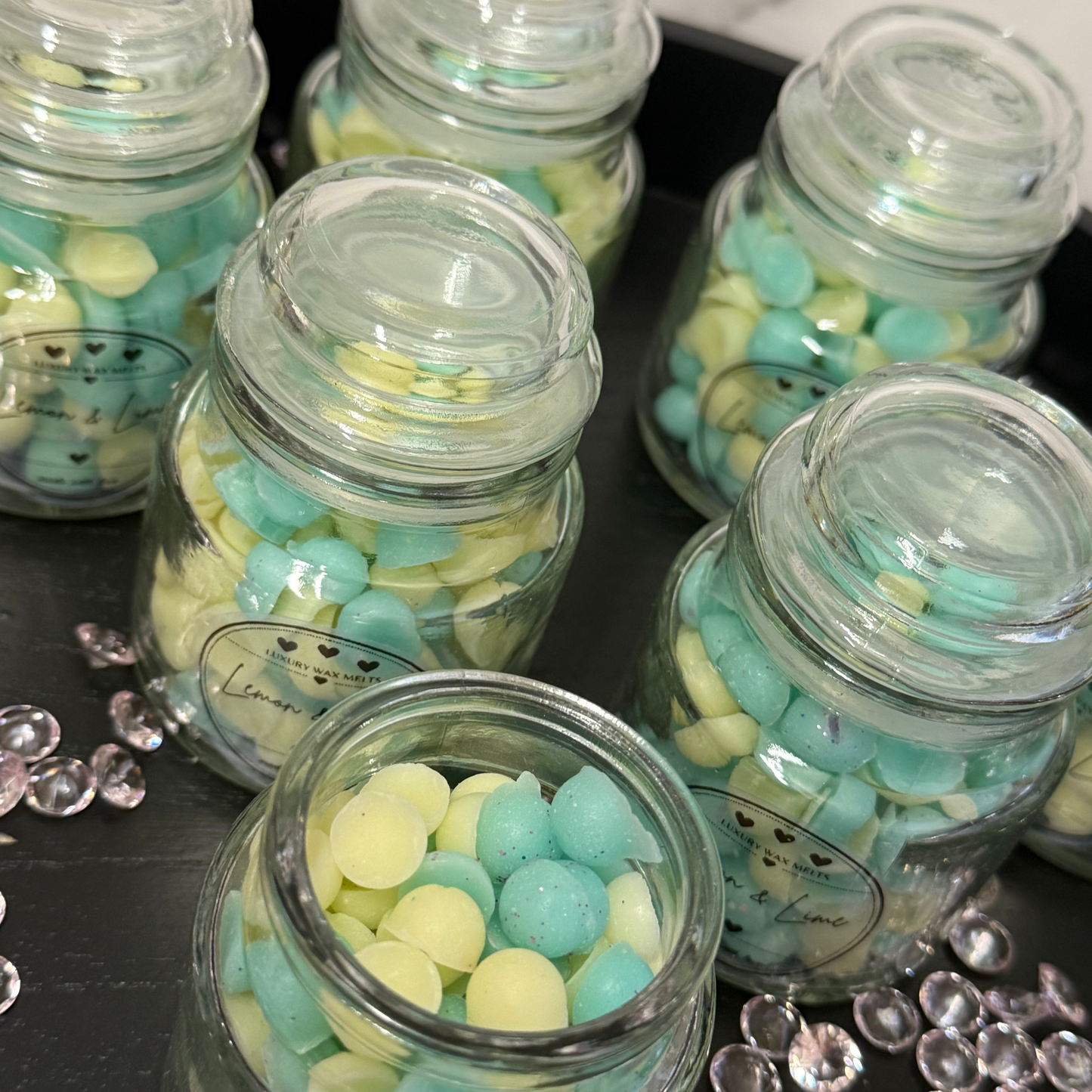 Glass Jar Mini Beads Luxury Wax Melts