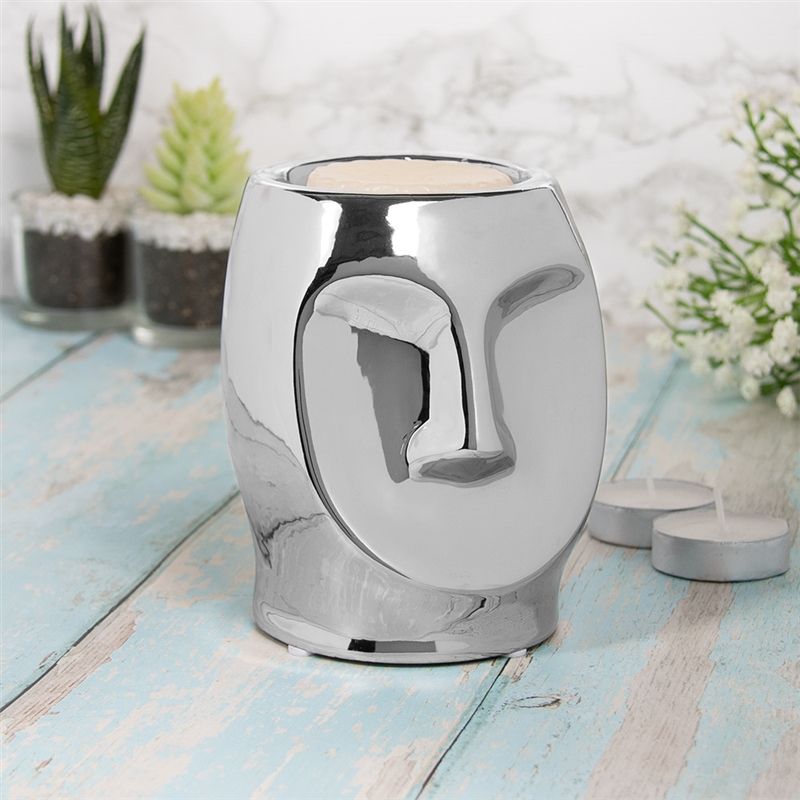 Silver Face Chrome Wax Melter / Oil Burner