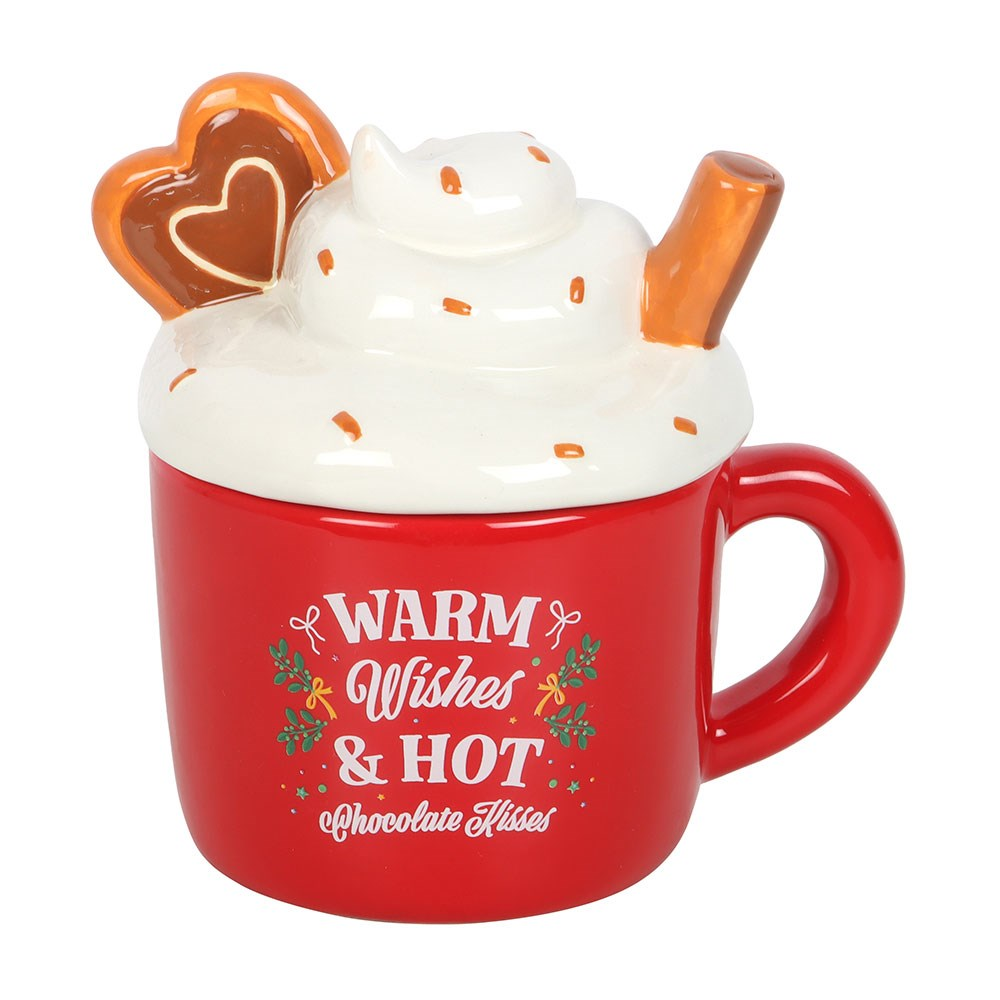 CHRISTMAS - Hot Chocolate Mug Shaped Oil Burner / Wax Meter