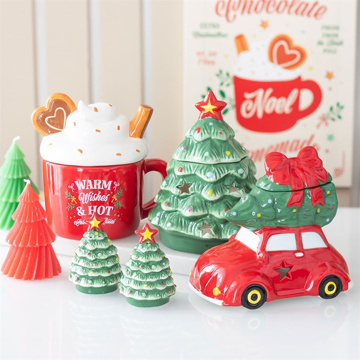 CHRISTMAS - Car with Christmas Tree Oil Burner / Wax Melter