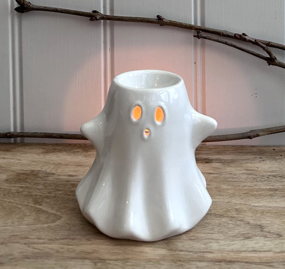 HALLOWEEN / AUTUMN Porcelain Ghost Oil Burner/Wax Melter