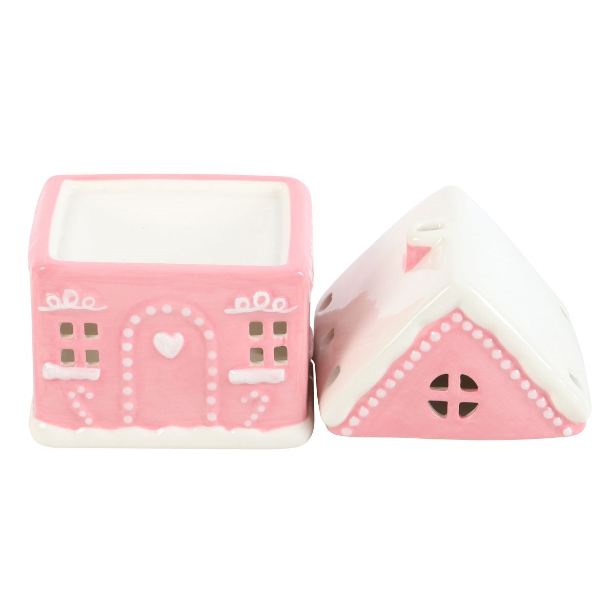 CHRISTMAS/HALLOWEEN - Pink Gingerbread House Oil Burner / Wax Melter