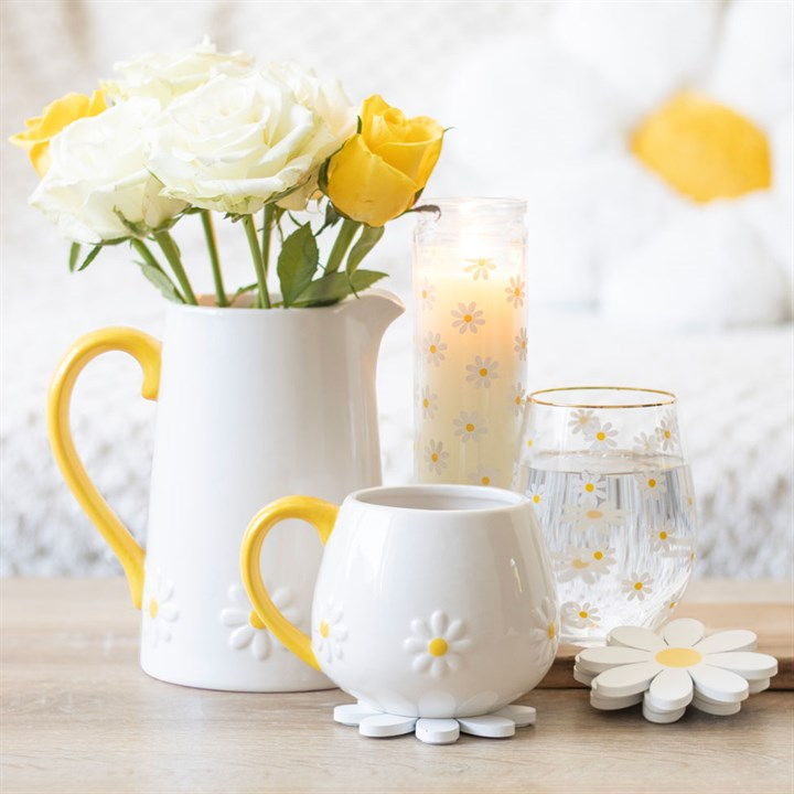 White Daisy Mug