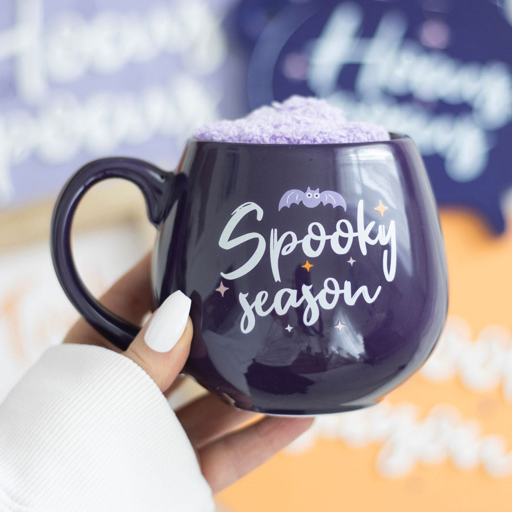 Halloween - Sppoky Season Purple Mug and Socks Set
