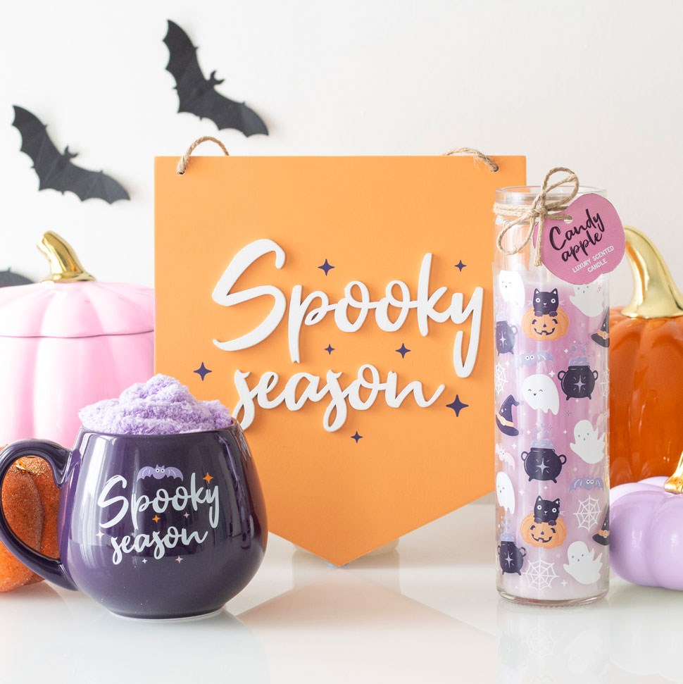 Halloween - Sppoky Season Purple Mug and Socks Set