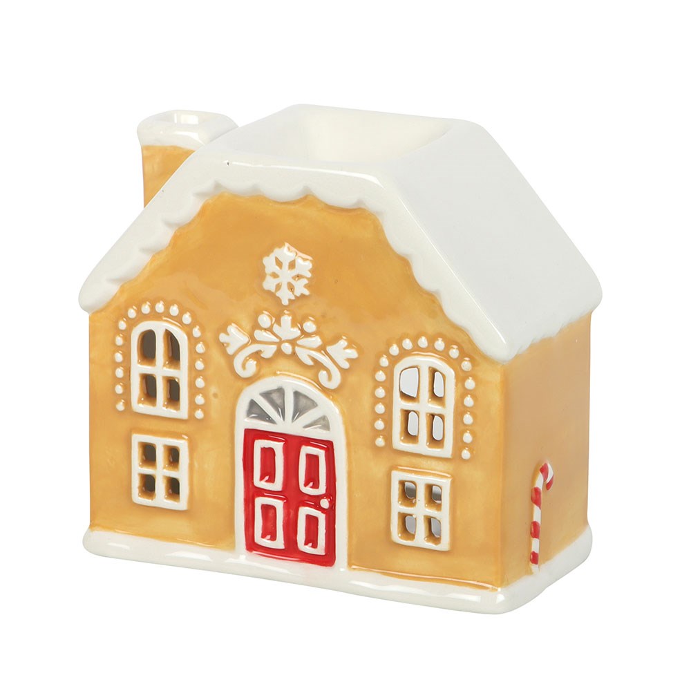 HALLOWEEN - Candy Cane Gingerbread House - Oil Burner / Wax Melter