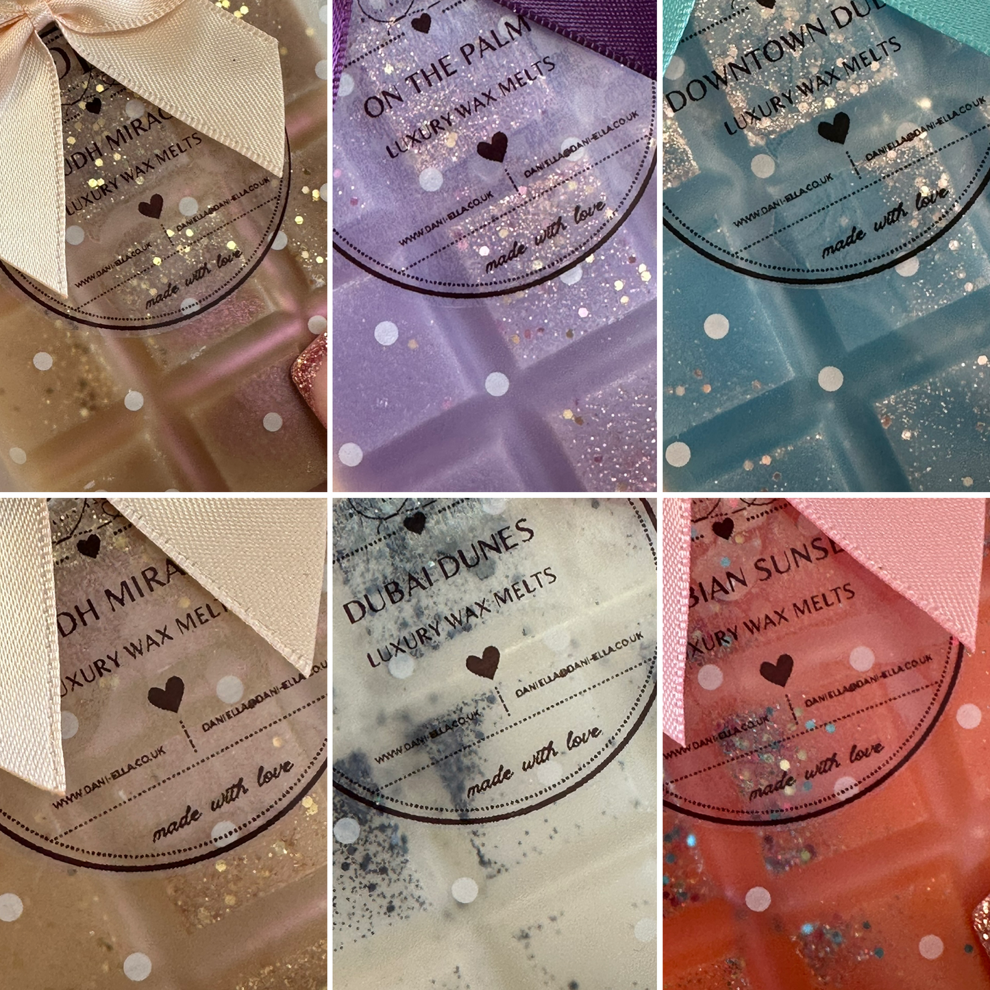 Square Snap Bar Wax Melts - New Dubai Scents Collection