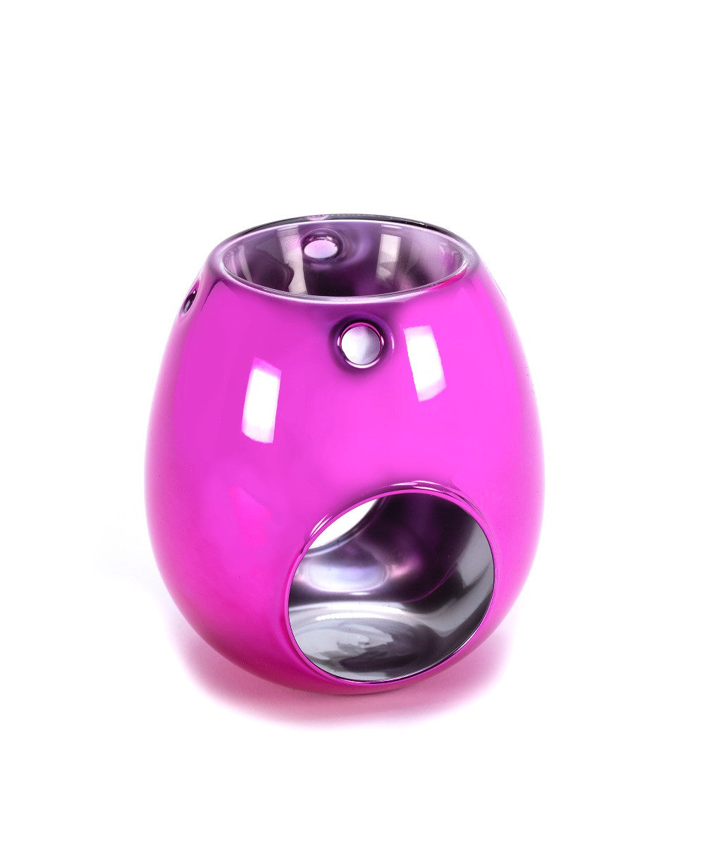 Glass Electroplated - Oil Burner / Wax Melter - Hot Pink