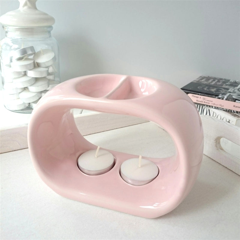 Wax Melter - Chloe Duo Ceramic - Pink