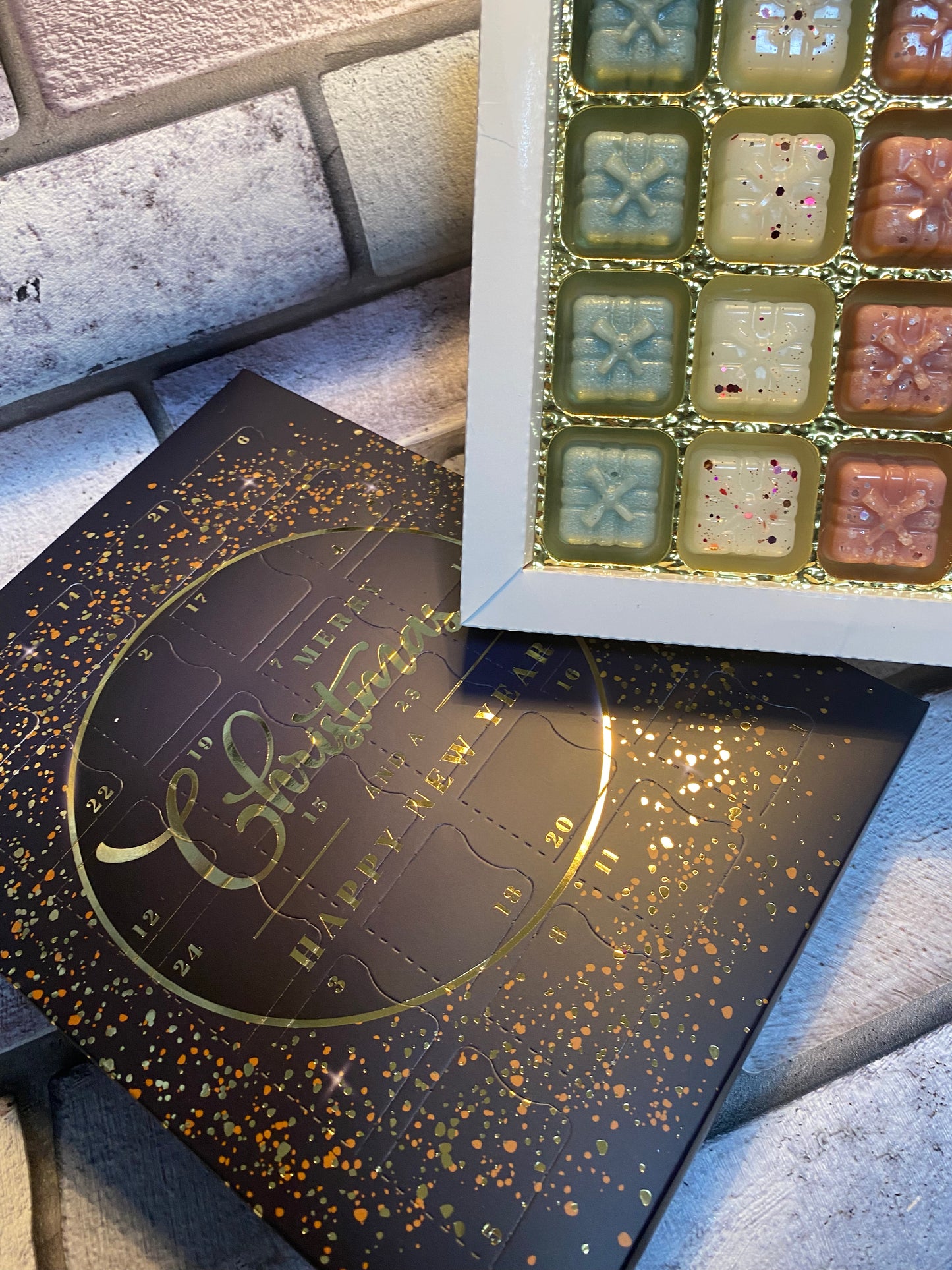 Wax Melt Calendar - CHRISTMAS - 24 Days of Christmas Wax Melt Calendar - Winter Blue Sparkle