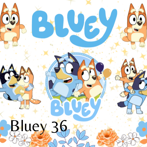 20 oz Skinny Tumbler - Bluey