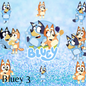 20 oz Skinny Tumbler - Bluey