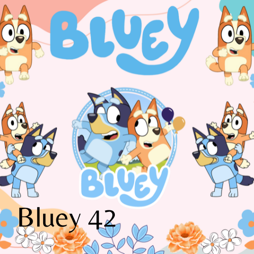 20 oz Skinny Tumbler - Bluey
