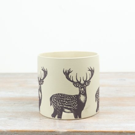 Terracotta Reindeer Plant / Flower Pot