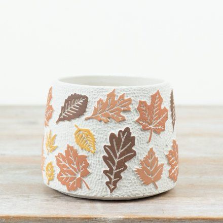 Autumn Leaf Planter / Plant Pot 14.5cm