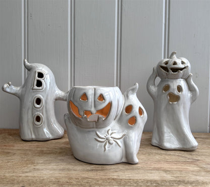 HALLOWEEN / AUTUMN  Ghost & Pumpkin Oil Burner/Wax Melter