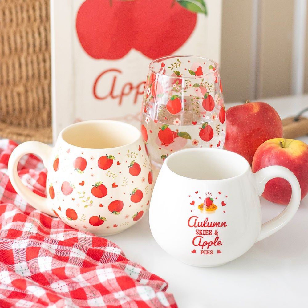 Autumn Skies & Apple Pies Round Ceramic Mug