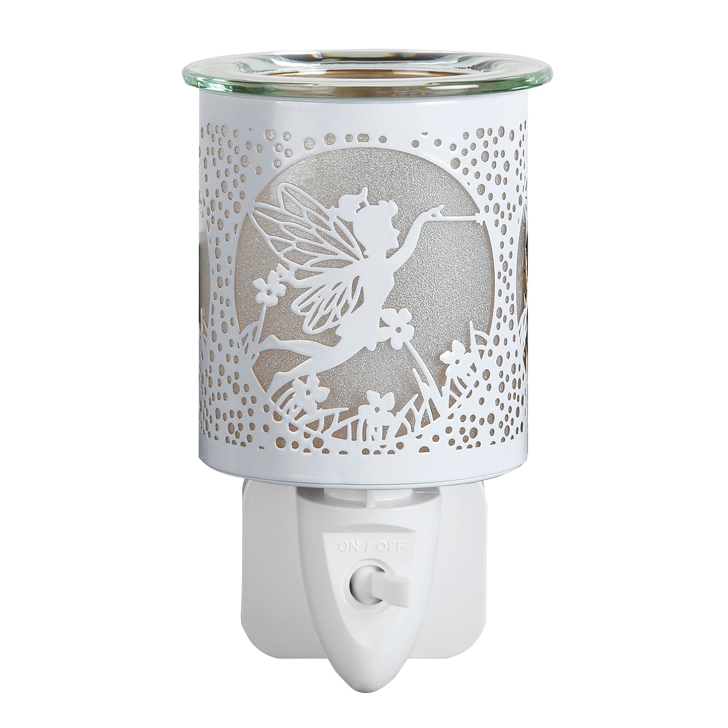 Tip Toe Fairy PLUG IN Electric Oil Burner - White and Gold