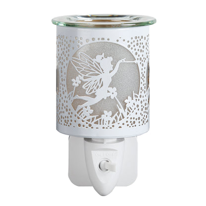 Tip Toe Fairy PLUG IN Electric Oil Burner - White and Gold