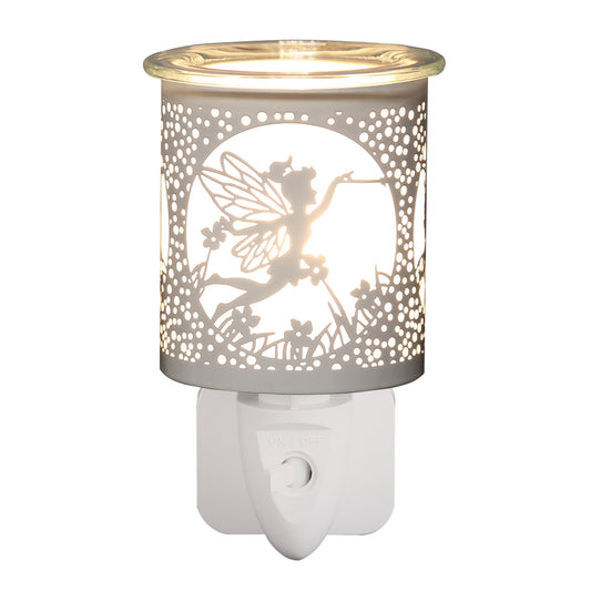 Tip Toe Fairy PLUG IN Electric Oil Burner - White and Gold