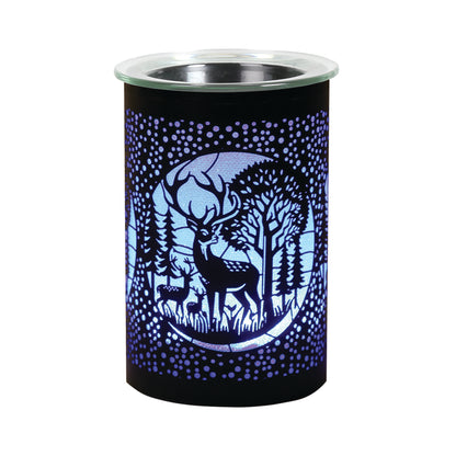 LED Deer/Stag Oil Burner / Wax Melter - Black