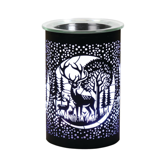 LED Deer/Stag Oil Burner / Wax Melter - Black