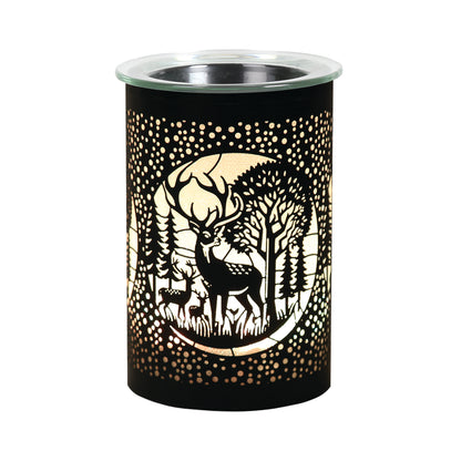 LED Deer/Stag Oil Burner / Wax Melter - Black