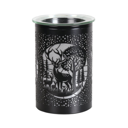 LED Deer/Stag Oil Burner / Wax Melter - Black