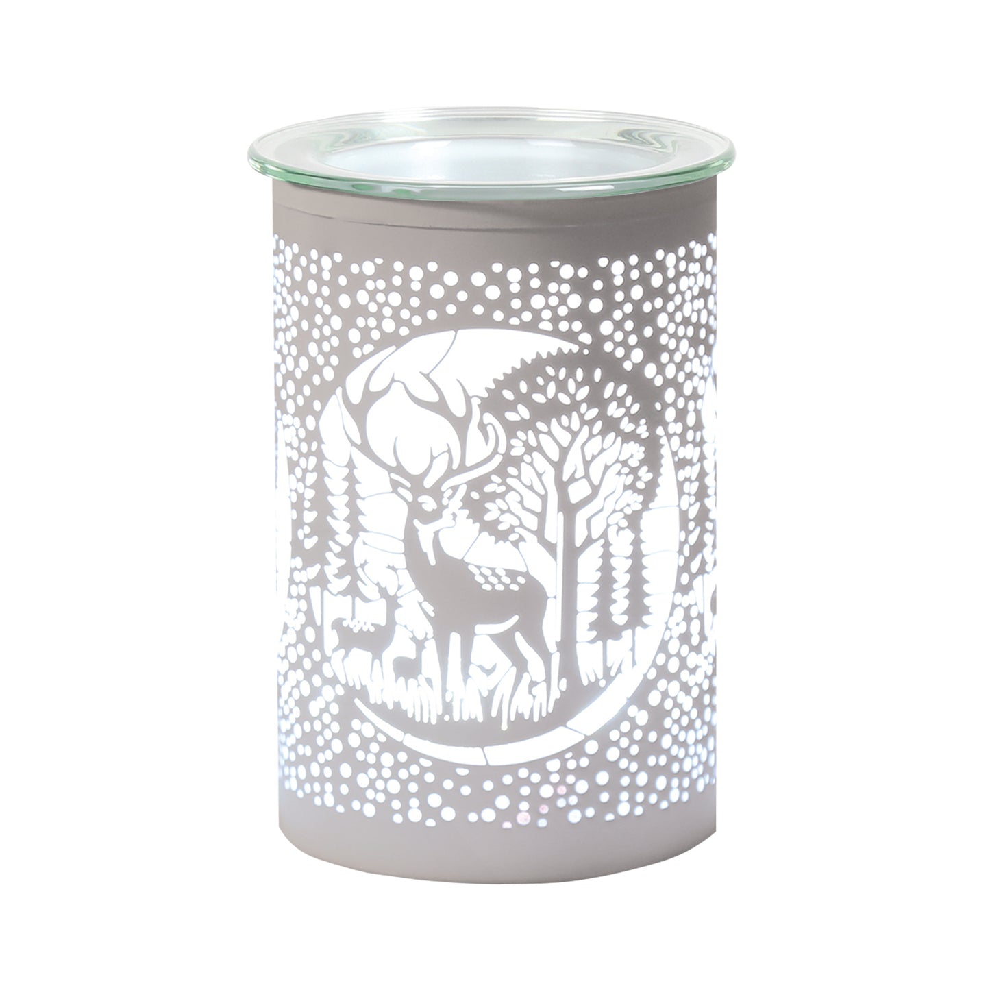LED Deer/Stag Oil Burner / Wax Melter - White