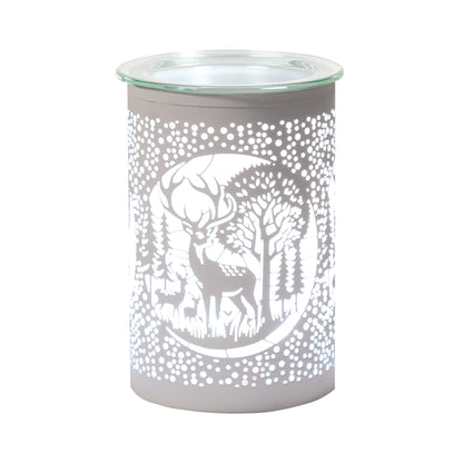 LED Deer/Stag Oil Burner / Wax Melter - White