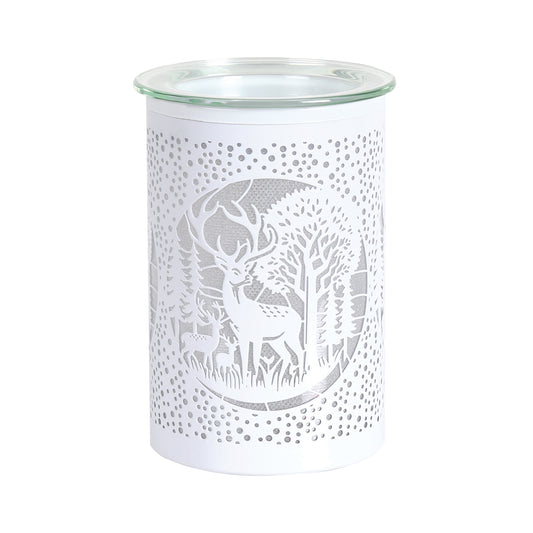 LED Deer/Stag Oil Burner / Wax Melter - White