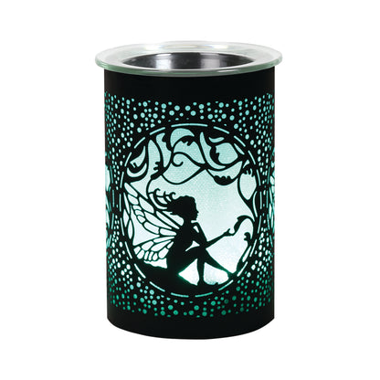 LED Sitting Fairy Oil Burner / Wax Melter - Black