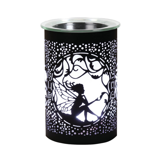 LED Sitting Fairy Oil Burner / Wax Melter - Black