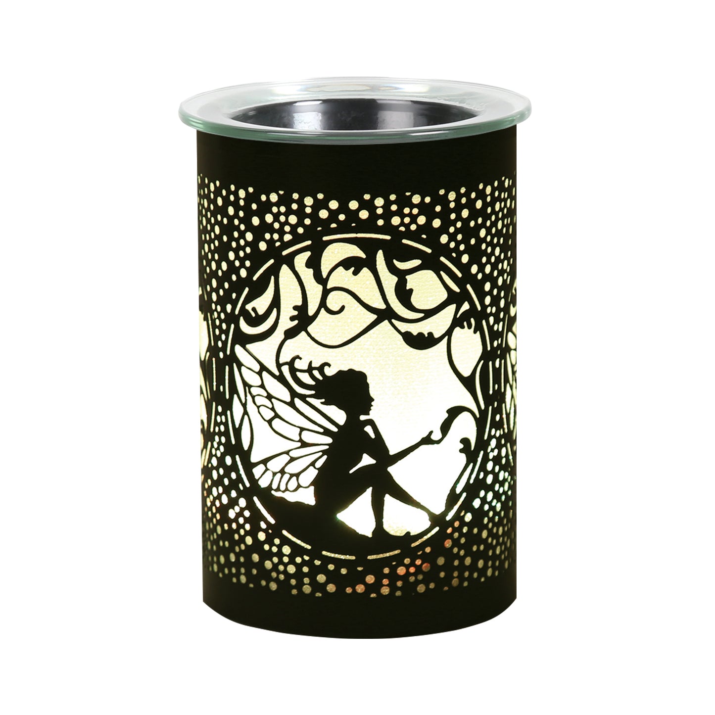 LED Sitting Fairy Oil Burner / Wax Melter - Black