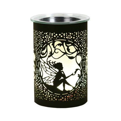 LED Sitting Fairy Oil Burner / Wax Melter - Black