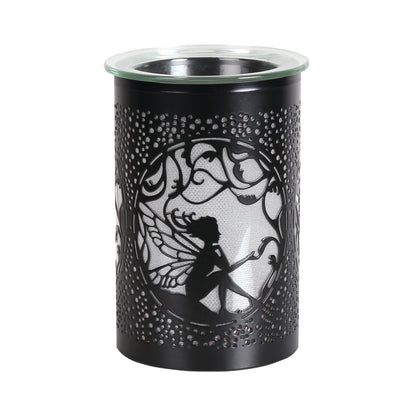 LED Sitting Fairy Oil Burner / Wax Melter - Black