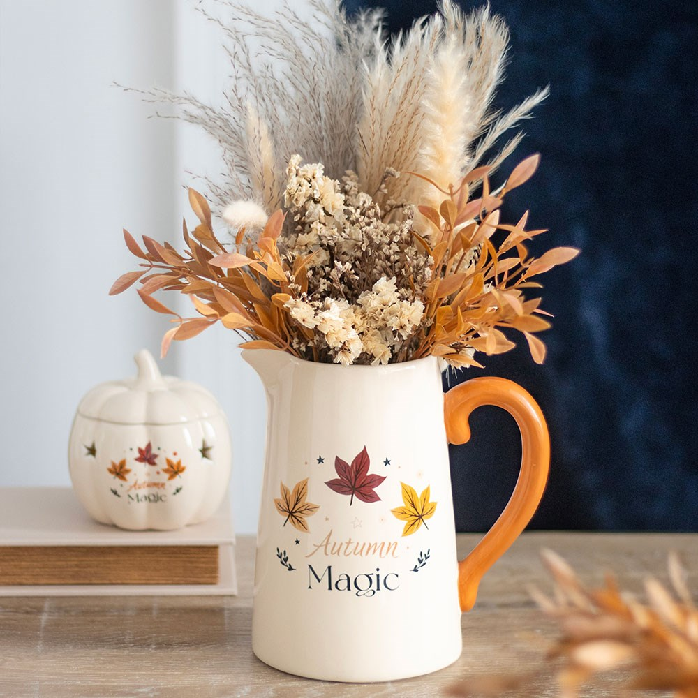 Halloween / Autumn -Autumn Magic Ceramic Flower Jug